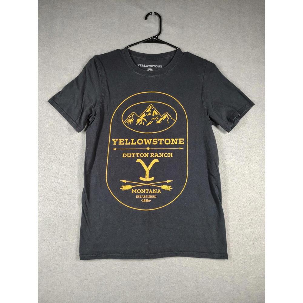 Yellowstone Paramount Mens Small T-Shirt Graphic Printed Dutton Ranch Cowboy